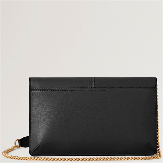 Mulberry Press Stud Pochette Black Micro Classic Grain